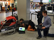 First data collection at Schiphol - Checking the results after getting back to the Schengen filter.